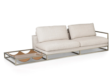 V210-W - Fabric sofa with integrated magazine rack by formitalia luxury group - view 3